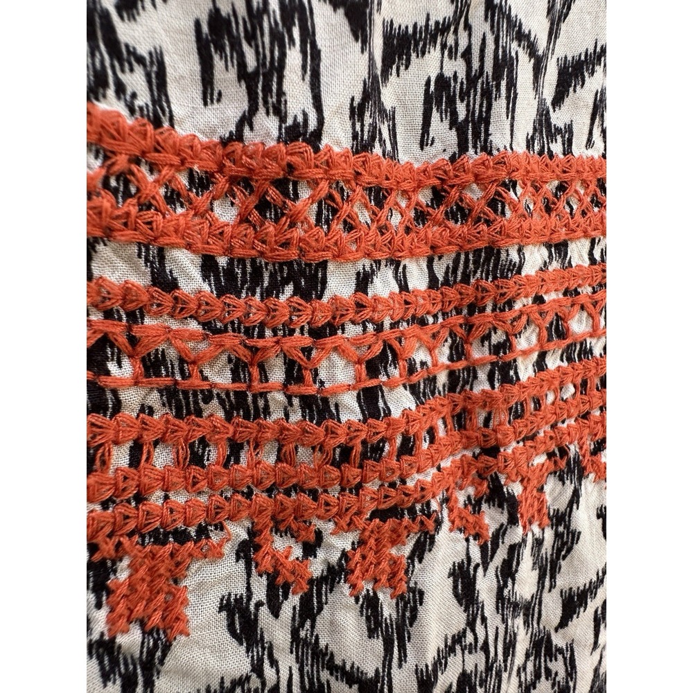 THML Maxi Dress Womans M Boho Embroidered Beach Farmers Market Coastal Vibes - Picture 4 of 13